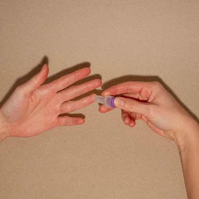 Fruchtbarkeitstest Ablauf Finger stehen